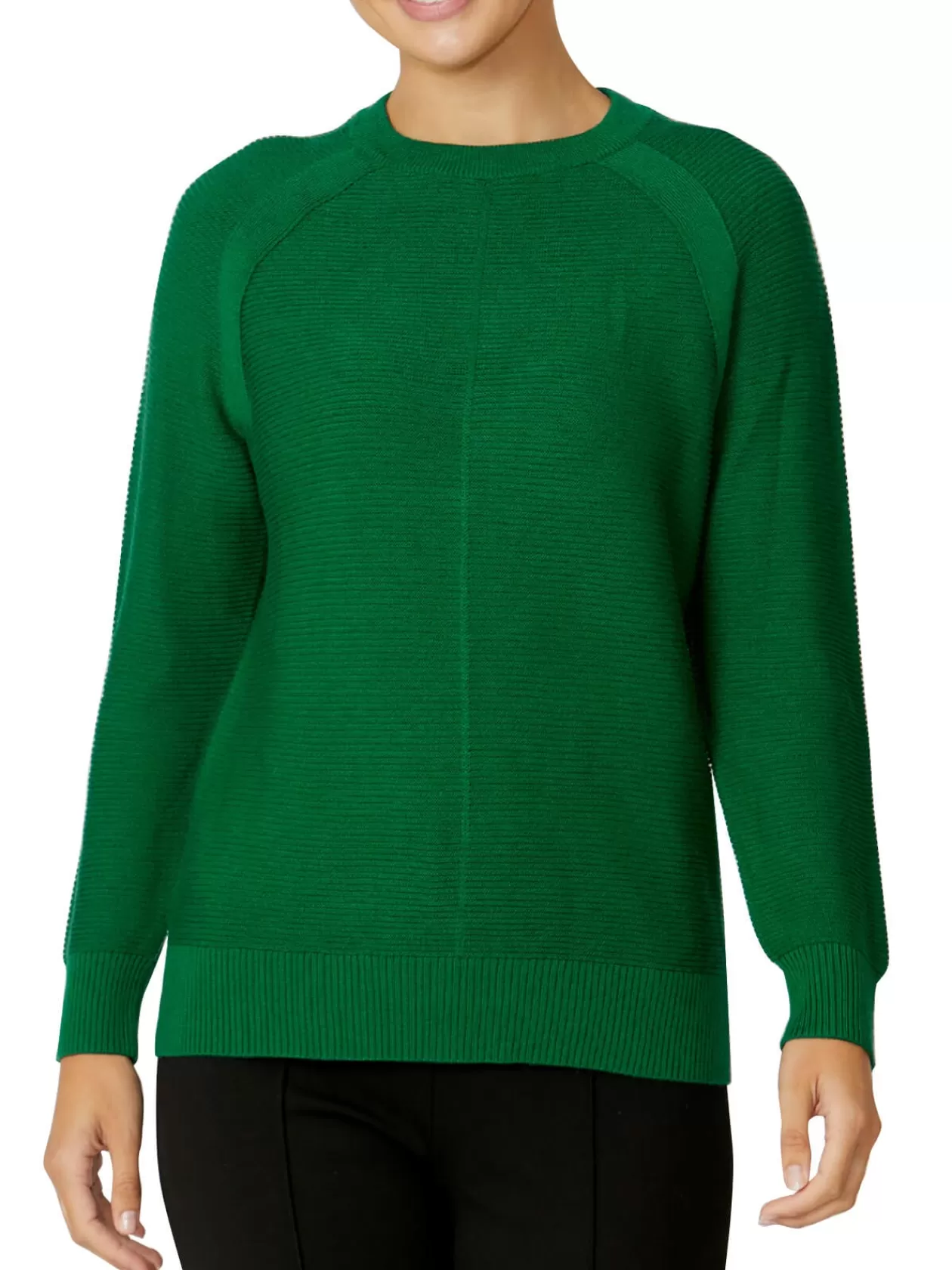 Knitwear<Anthea Crawford Alexis Green Knit Sweater Jade