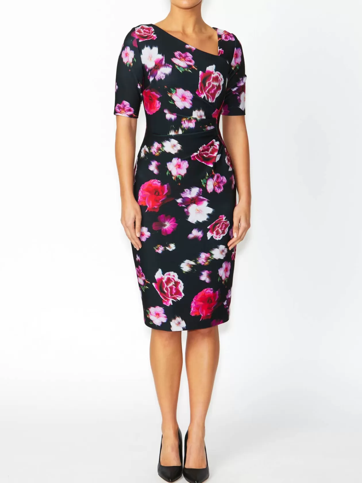 Event Dresses<Anthea Crawford Milena Floral Dress Black