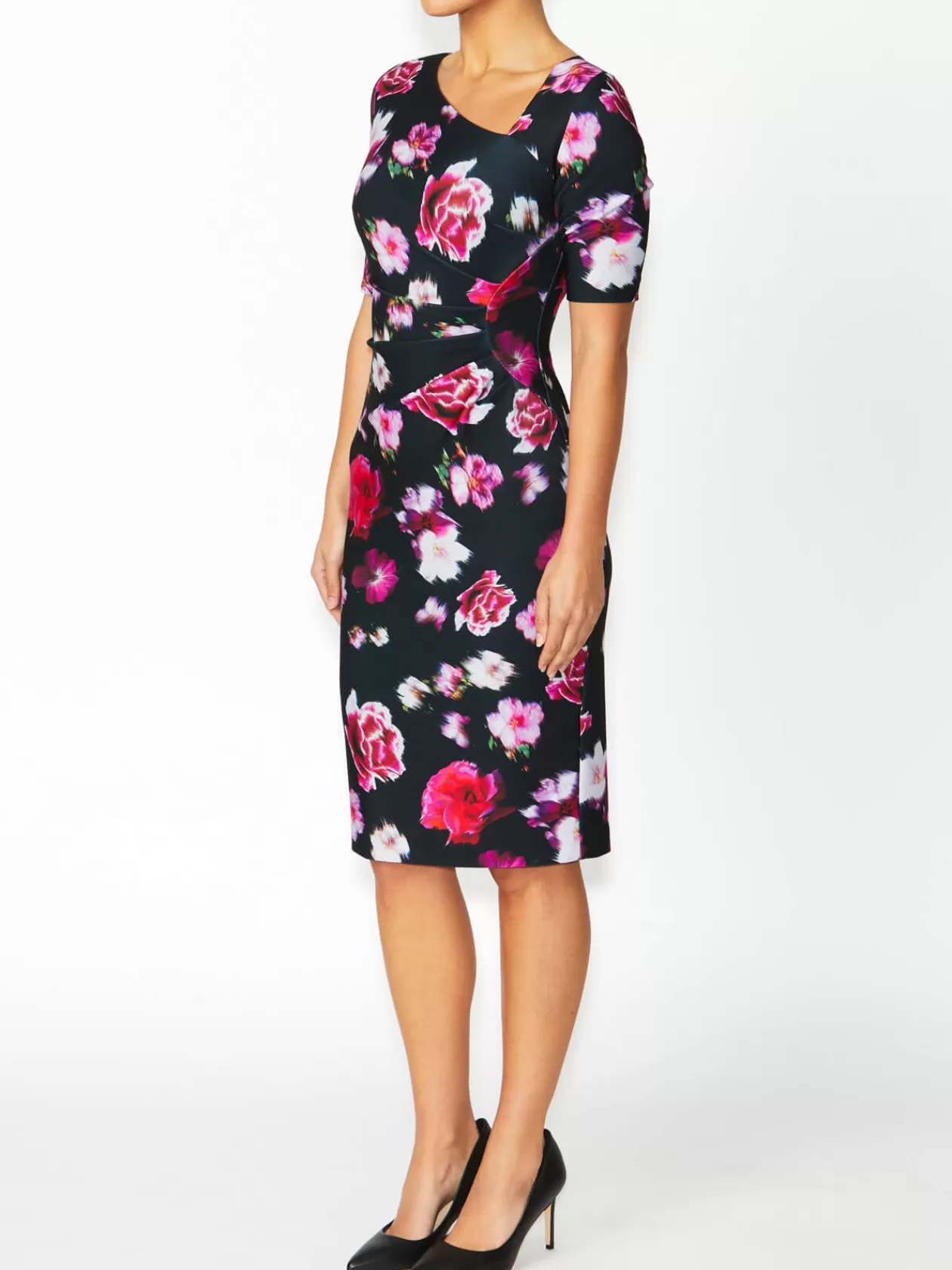 Event Dresses<Anthea Crawford Milena Floral Dress Black