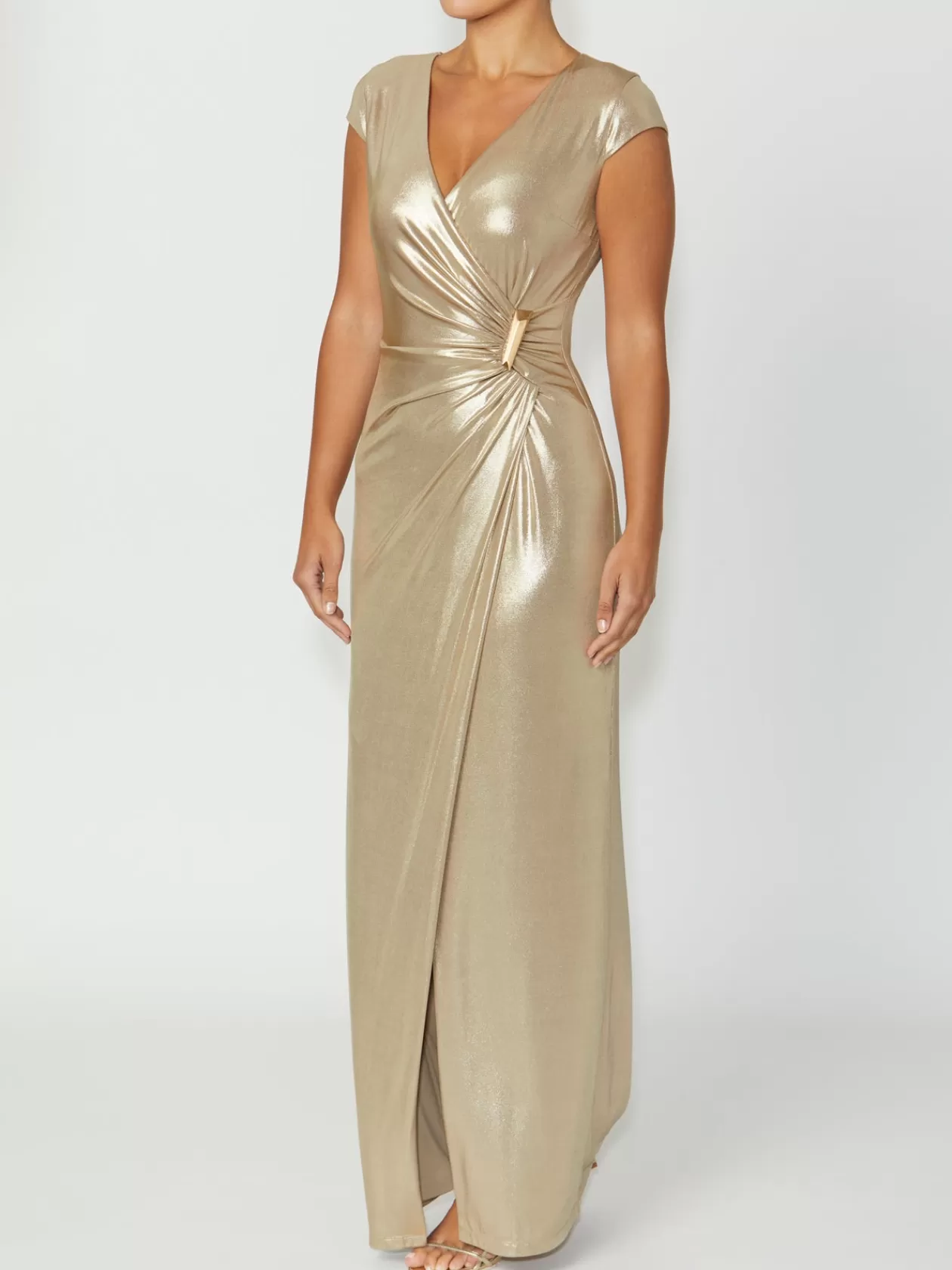 Mother Of The Bride | Jersey Dresses<Anthea Crawford Myrah Jersey Gown Gold