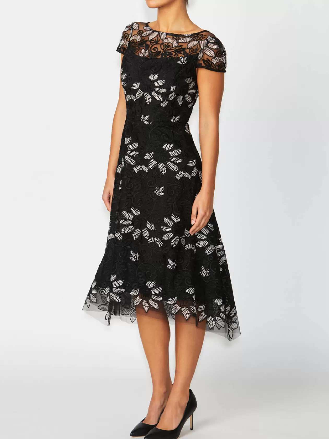 Mother Of The Bride | Event Dresses<Anthea Crawford Stellar Embroidered A-Line Dress Black