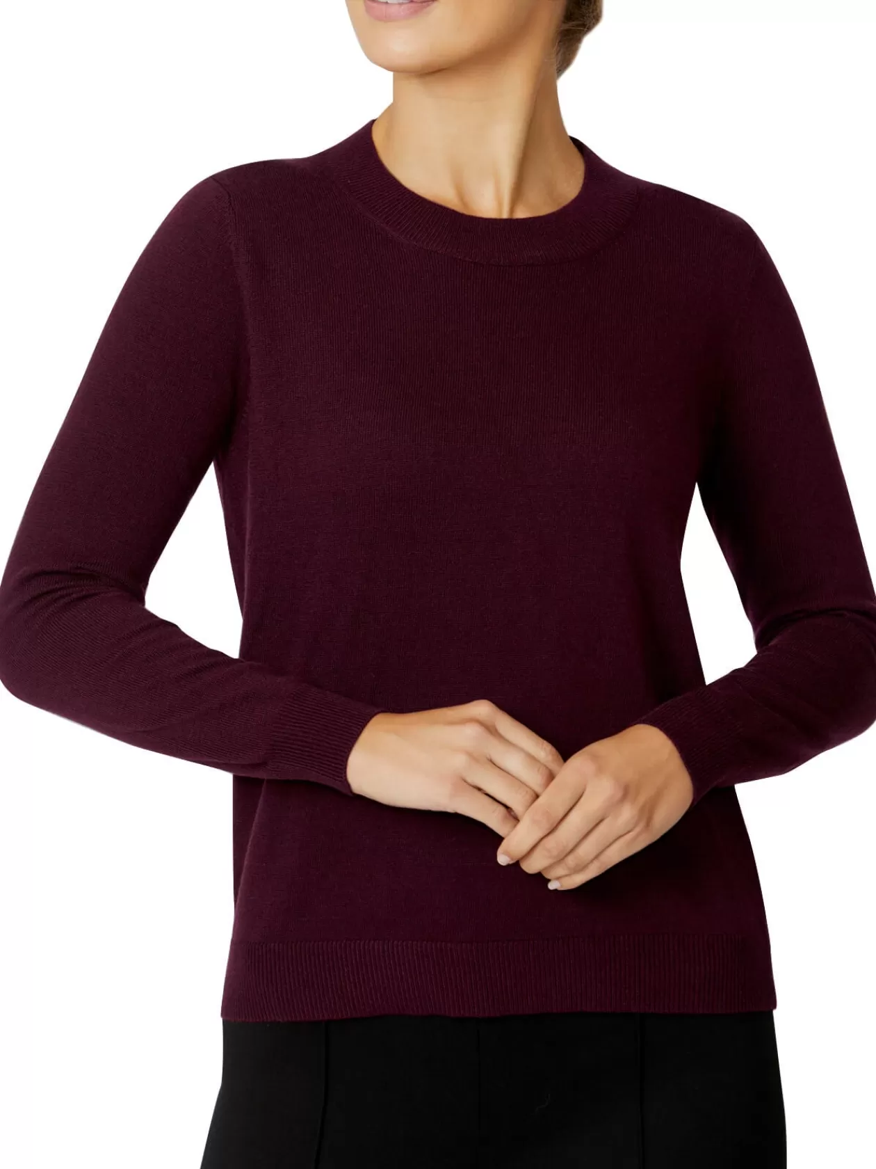 Knitwear<Anthea Crawford Verna Berry Knit Sweater MARLE BERRY