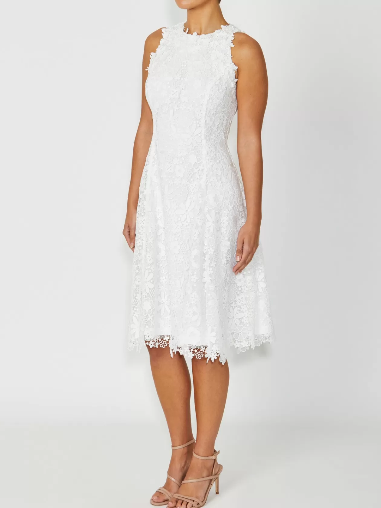 Event Dresses | Evening Dresses<Anthea Crawford Virginia Lace Dress Ivory